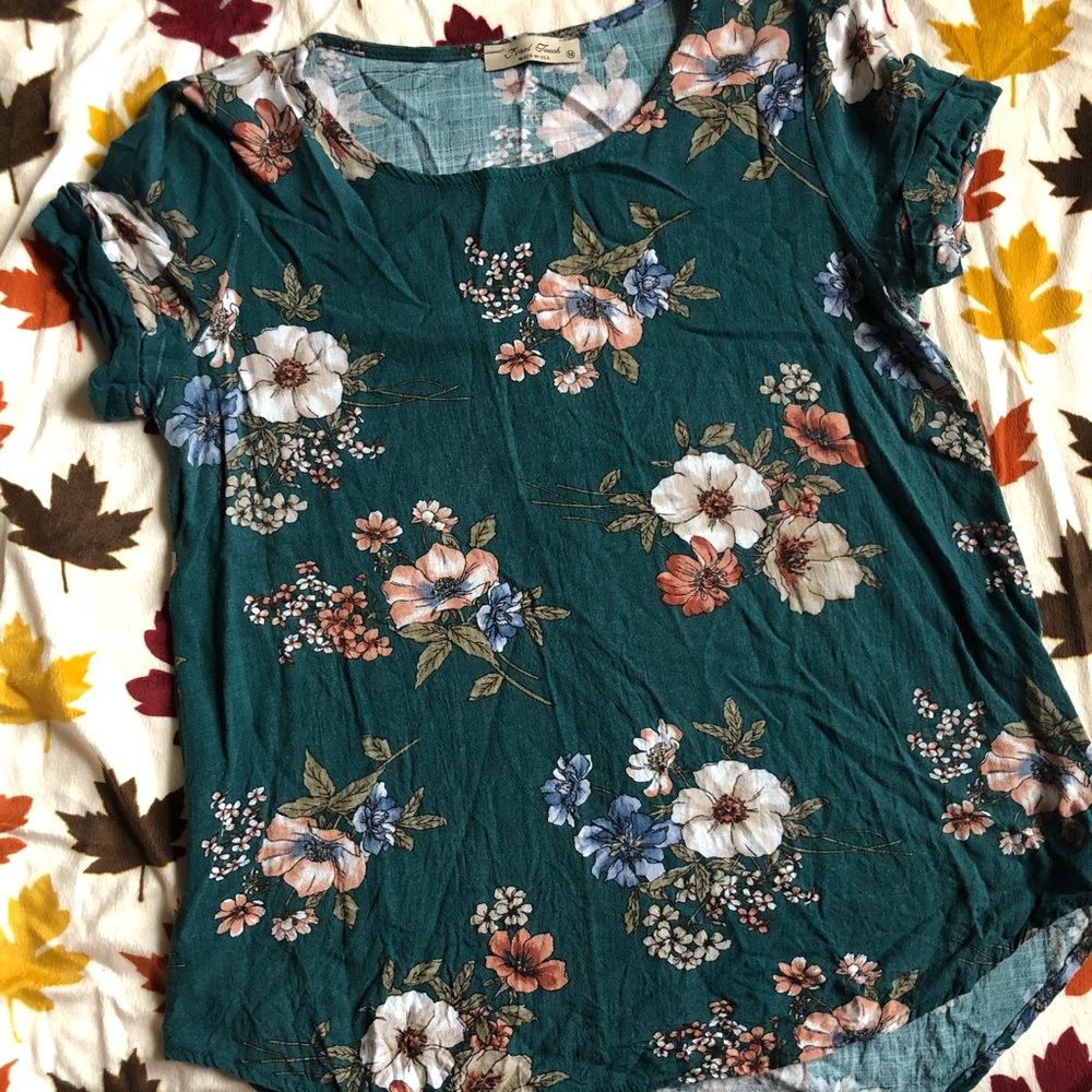 Floral Short Sleeve Blouse
